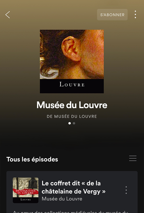 Icone Spotify Podcasts Louvre